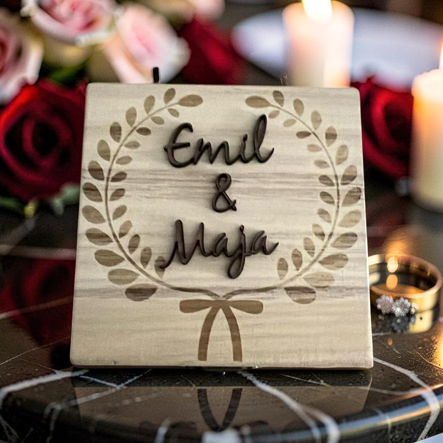 Personalisierte kleine Erinnerungskiste - Hochzeitsgeschenk