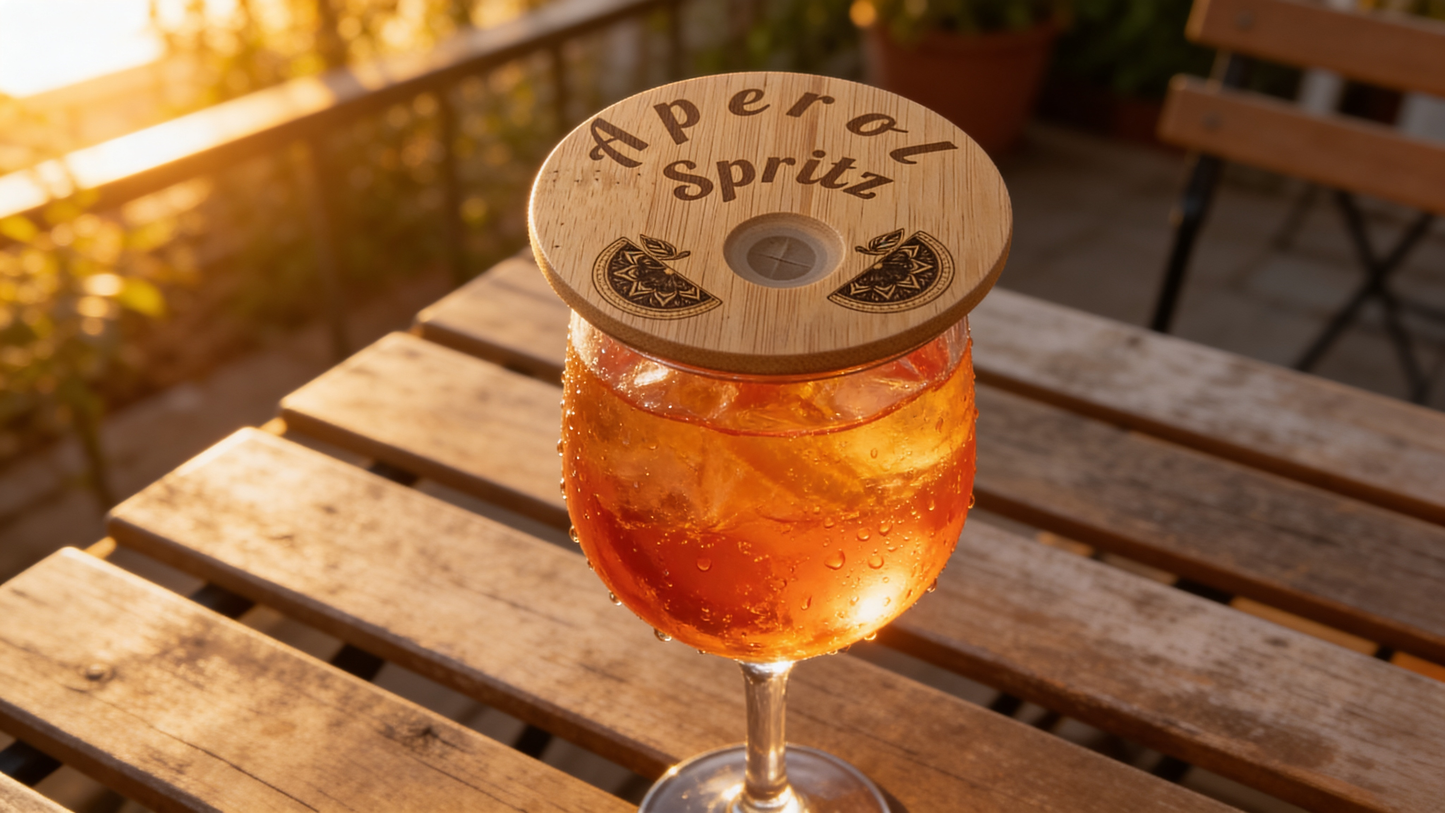 Aperol-Trinkglasabdeckung, Insektenschutz