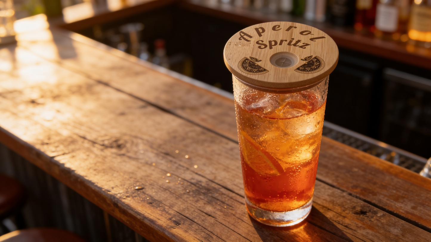 Aperol-Trinkglasabdeckung, Insektenschutz