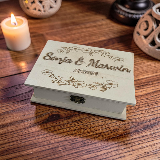 Personalisierte Erinnerungskiste - Hochzeitsgeschenk