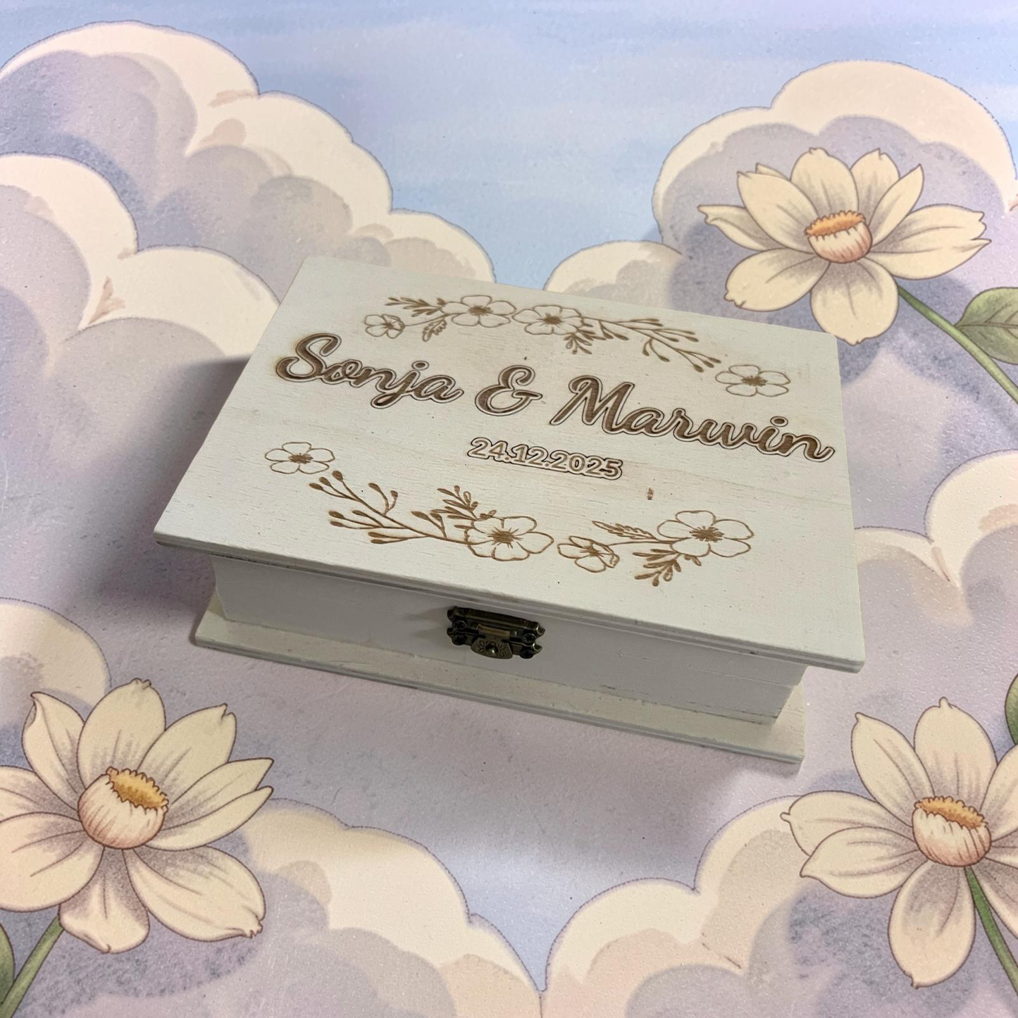 Personalisierte Erinnerungskiste - Hochzeitsgeschenk