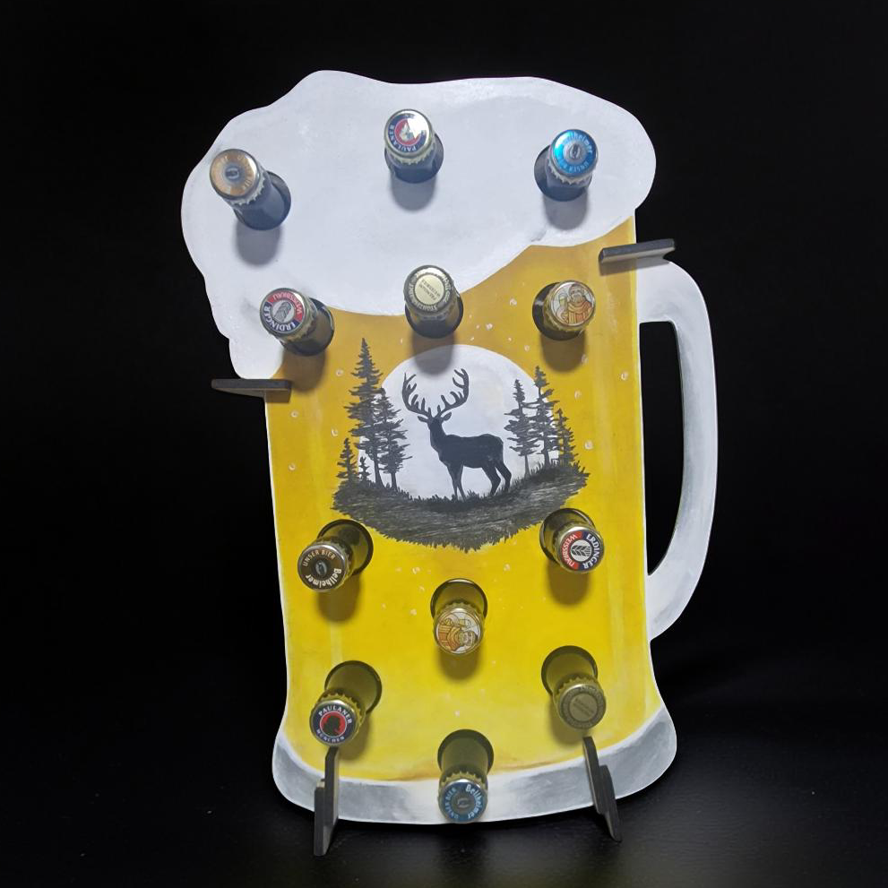 Personalisierter Bierkrug aus Holz
