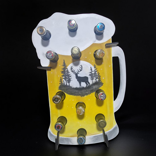 Personalisierter Bierkrug aus Holz