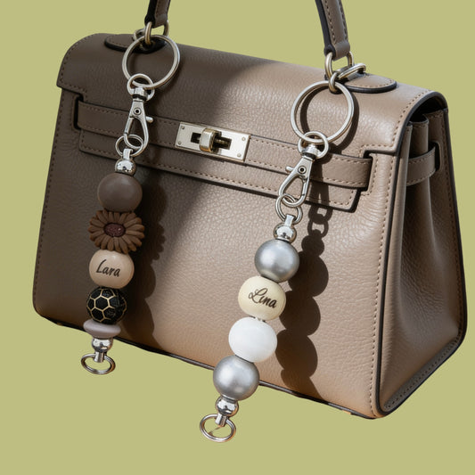 Personalisierter Schlüsselanhänger mit Perlen