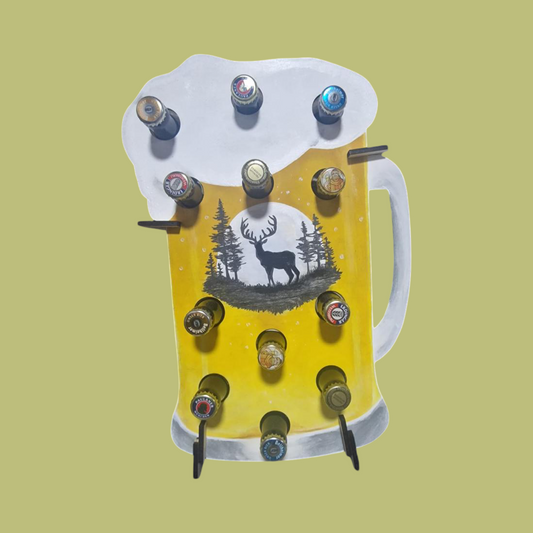 Personalisierter Bierkrug aus Holz