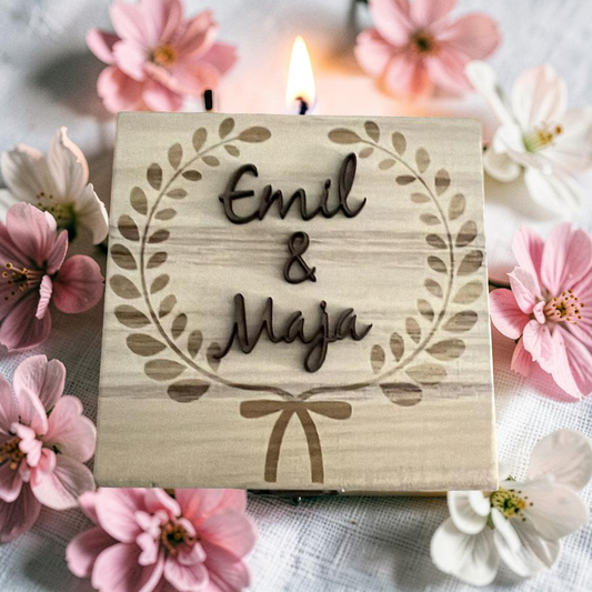 Personalisierte kleine Erinnerungskiste - Hochzeitsgeschenk