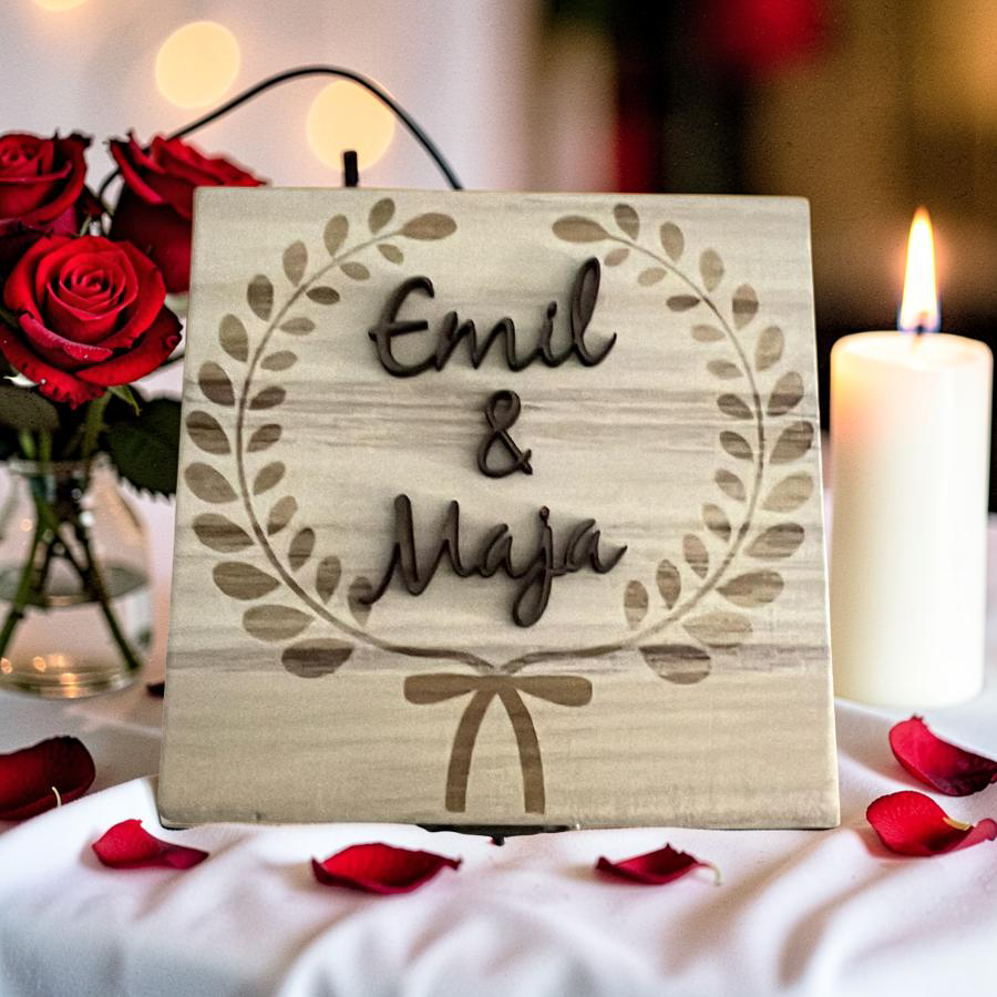 Personalisierte kleine Erinnerungskiste - Hochzeitsgeschenk
