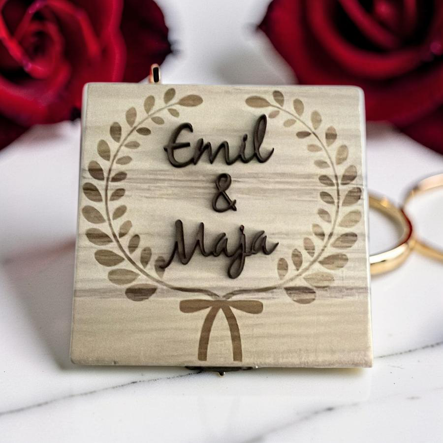 Personalisierte kleine Erinnerungskiste - Hochzeitsgeschenk